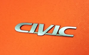 96 97 98 99 00 HONDA CIVIC TAPA MALETERO TRASERO EMBLEMA INSIGNIA CROMO OEM G733 - Imagen 1 de 4