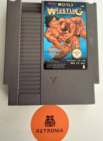 Tecmo World Wrestling Nintendo NES Game Cart PAL A UK Version Cleaned & Tested