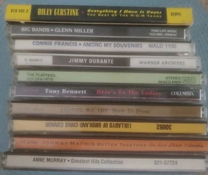 Lot Of 10 Pop /Jazz/ Easy Listening Cds Eckstine Bennett Miller Platters Mathis - Bild 1 von 11