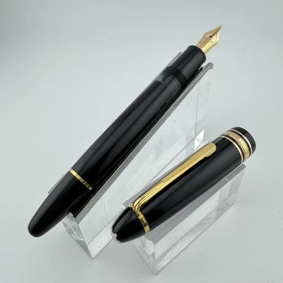 Montblanc Meisterstück No. Pluma Estilográfica 146 Oro 14K Plumín Fino Reparado Foto 1 de 4