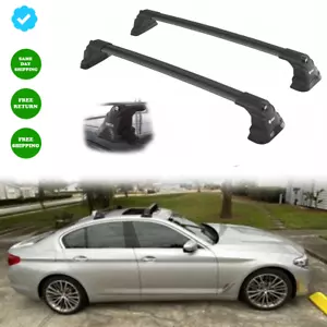 Roof Rack Cross Bars For BMW 5-Series G30 Sedan 2018 -2023 Fix Points Roof Bar - Picture 1 of 18