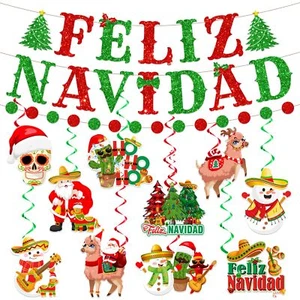 Feliz Navidad Decorations Mexican Christmas Decorations includes Feliz Navida... - Picture 1 of 7