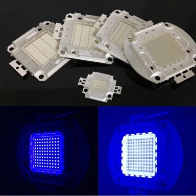 10W 20W 30W 50W 100W High Power LED Chip SMD Blue Wavelength 455nm-460nm DIY - Image 1 of 4