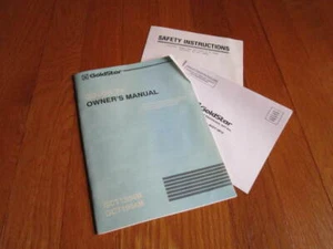 Vtg GoldStar Color TV Owners Manual GCT1304M GCT1904M Instruction Guide Use Care - Picture 1 of 4