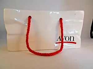 Avon Vase Note Holder Shopping Bag Memo Paper Holder Sack Ceramic 1988 - Picture 1 of 6