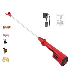 Livestock Prod Electric Cattle Prod Rechargeable Safety Animal Hot Shot with 28″ - Picture 1 of 12