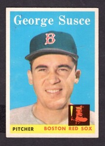1958 TOPPS GEORGE SUSCE CARD NO:189 NEAR MINT CONDITION