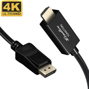 4K DisplayPort to HDMI cable DP to HDMI 4K monitor adapter converter cable DP2HD - Picture 1 of 12