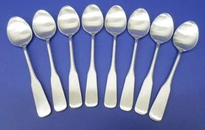 8 - Cucharaditas de cubiertos de acero inoxidable con forma de violín satinado SCC Towle TWS501 Foto 1 de 4