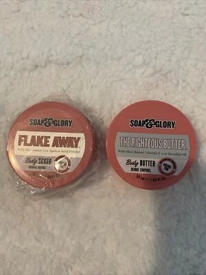Soap & Glory The Righteous Body Butter And Flake Away Body Scrub 1.69 Oz Each - Image 1 of 3
