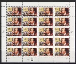 USA 1997 RAOUL WALLENBERG ISRAEL RIGHTEOUS AMONG THE NATIONS FULL SHEET MNH - Picture 1 of 1