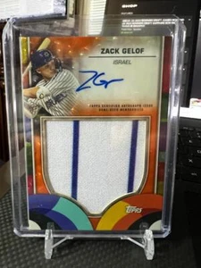 2023 Topps Clásico Mundial de Béisbol NARANJA Zack Gelof Juego Usado Auto Reliquia 23/25 - Imagen 1 de 1