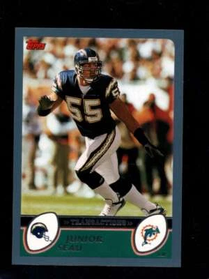 2003 Topps #98 Junior Seau NMMT Chargers HOF - Image 1 of 2