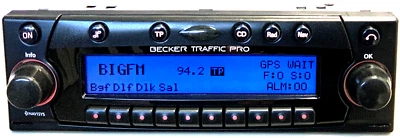 Becker Traffic Pro BE 4725 Autoradio CD Display Blau+GPS Antenne AG13+Einb.wrkzg - Bild 1 von 4