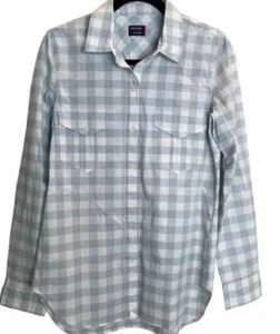 NWT UNTUCKit Santa Marzi Womens SZ 4 Plaid Print Long Sleeve Button Front Shirt - Picture 1 of 3