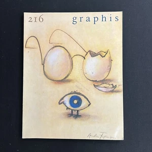 Graphis Magazine No.216 1981/82 Vol 37 Cover Artist André François Walter - Picture 1 of 5