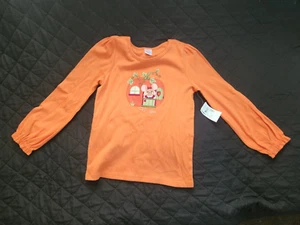 GYMBOREE GIRLS AUTUMN ADVENTURES LONG SLEEVE EMBROIDERED MOUSE PUMPKIN SZ 8 - Picture 1 of 3