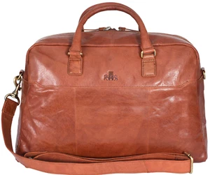 REDUZIERT AUF £ 64,99 Rowallan of Scotland mittelhellbraun Leder Unisex Reisetasche 1589