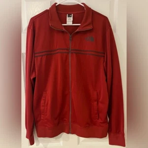 The North Face Trainingsjacke Herren Large rot grau durchgehender Reißverschluss L - Bild 1 von 3