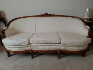 Antique couch & chair from an exclusive estate, circa 1930, pristine condition - Picture 1 of 4