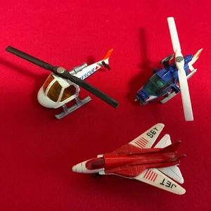 Lote de 27 paquetes x3 de trabajo de helicóptero de rescate avión a reacción Matchbox Mission Matchbox de colección de 1980 - Imagen 1 de 7