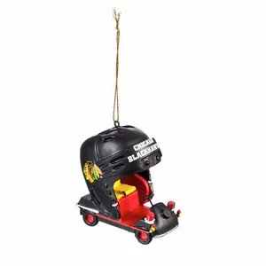 Teamsport Amerika Chicago Blackhawks Vintage Eisbahnwagen Team Ornament - Bild 1 von 2