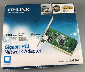 TP-Link Gigabit PCI Network Adapter 1000 Mbps Seal Broken- Not Tested D4.1 - Picture 1 of 15