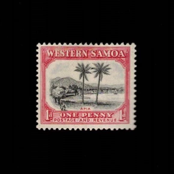 Samoa, Scott 167, Vista de Apia, 1935, MLH Foto 1 de 1