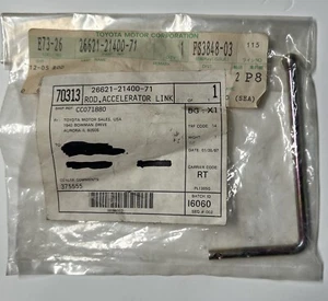 NUEVO OEM ACELERADOR LINK ROD #26621-21400-71 CARRETILLA ELEVADORA TOYOTA - Imagen 1 de 3