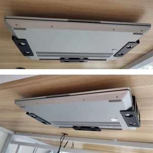 Under Desk Laptops Mount Metal Under Desk Shelf Holder For Laptops Mini Macbook - Picture 1 of 14
