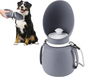 Portable Water Bottle for Dogs Silicone Dog Water Bottle with Lanyard Leakproof - Picture 1 of 8