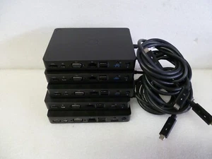 LOT OF 5 Dell K17A USB-C Docking Station USB 3.0 RJ-45 HDMI 05FDDV - Picture 1 of 3