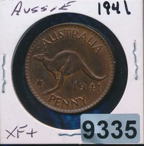 AUSTRALIA - 1 PENNY - 1941- P - XF -TONED - SCARCE - #9335 - Picture 1 of 2