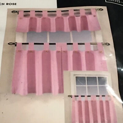 Designables Decor By Design Curtains Cotton Duck  Pair Tab Top Tier  60”W x 36”L - Image 1 of 4