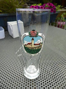 Altes Weizenbierglas - 0,5 L. Plochinger - Bierglas - Weizenglas Burg Teck - Bild 1 von 3