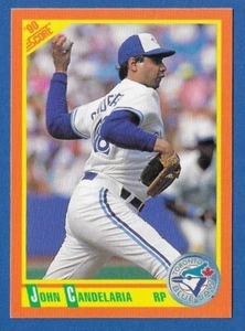 John Candelaria Toronto Blue Jays #54T - Puntuación negociada casi nueva-como nueva 1990 - Imagen 1 de 2