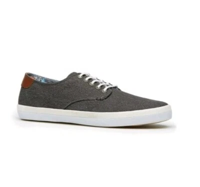 NUEVO Original Penguin Para Hombres Talla 9 Douglas Negro Tenis Zapatos Denim Lona Informal  Foto 1 de 4