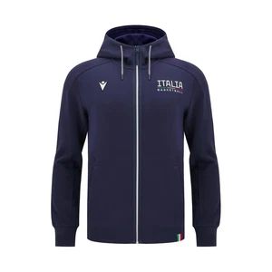 BASKETBALL ITALIE – SWEAT À CAPUCHE COTTON ZIP - MACRON - Saison 2024/25 - Afbeelding 1 van 5