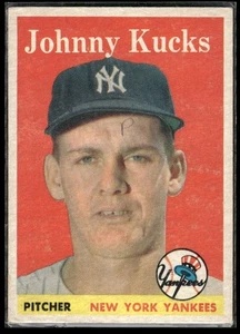 1958 Topps #87 Johnny Kucks Pen mark & Pencil mark - Picture 1 of 2