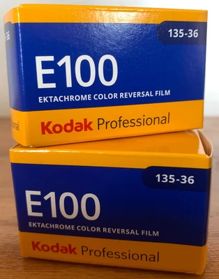 Kodak Pro Ektachrome E100 2-PACK 35mm Color Reversal Slide Film NEW&FRESH 36 exp - Image 1 of 4