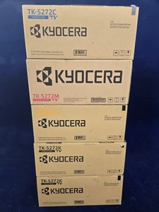 Genuine Set Of 5 Kyocera TK-5272 Toners Magenta,Yellow,Black,Cyan - Bild 1 von 1