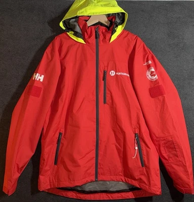 Helly Hansen Hurtigruten Expedition Jacket XL Red IAATO AECO Waterproof Shell - Image 1 of 4