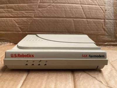 US Robotics 56K Faxmodem with No PSU US Robotics P/N: 64-245630-04R 2MBWYB8H4598 - Image 1 of 4