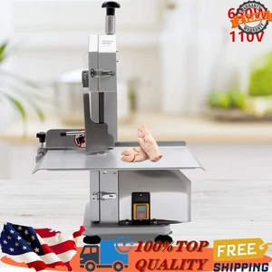650W Electric Commercial Frozen Meat Bone Saw Butcher Band Saw Cutting Machine - Picture 1 of 17
