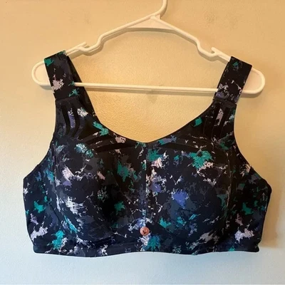 Livi Active Max Support 女式图案运动文胸,尺寸 44DD — 第 1/4 张图片