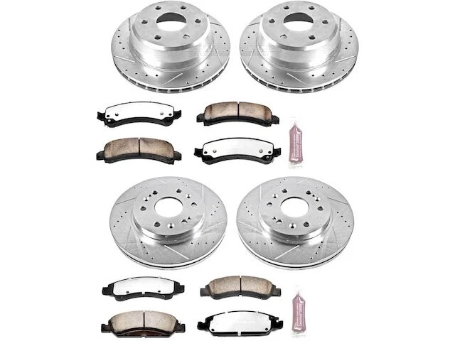 Front and Rear Brake Pad and Rotor Kit For 2009-2014 GMC Savana 1500 GG142MC - Image 1 of 1