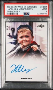 PSA 9 2024 Leaf Hasbulla Magomedov Auto Autograph Web Exclusives #HEH1 - Bild 1 von 2