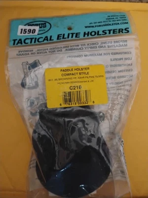 FOBUS C21B Compact 1911 Style .45 Browning Kahr P9/PM9/MK9 Paddle Holster RH (7) - Image 1 of 4