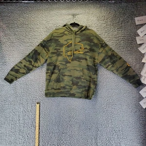 Camisa Simms Para Hombre Grande Verde Camuflaje Gráfico Logo Pullover Sudadera con Capucha - Imagen 1 de 7