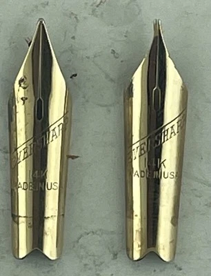 2 canetas-tinteiro Eversharp Skyline 14K novas na caixa ~ uma boa flexibilidade ~ 1 grama de ouro - Imagem 1 de 3